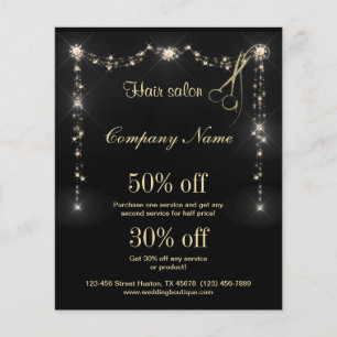 Friseursalon Business personalisiert Flyer