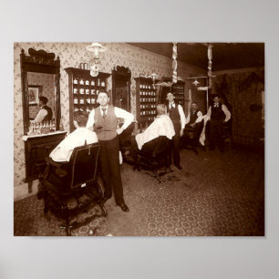 Friseursalon ca. 1910 poster