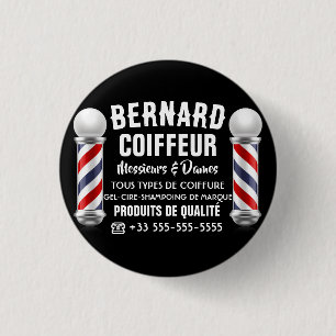 Friseursalon-Dekoration Button
