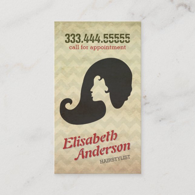 Friseursalon Erinnerung Karte (Vorderseite)