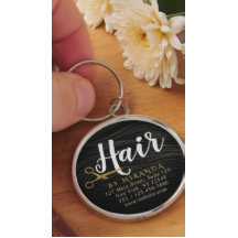 Friseursalon Fairstylist Moderne Black Gold Schere