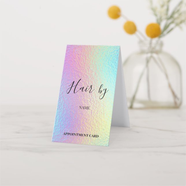 Friseursalon Faltkarte Terminkarte (Vorderseite)