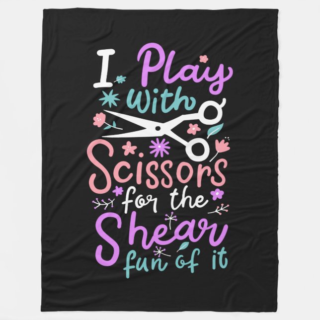 Friseursalon Fleecedecke (Vorderseite)