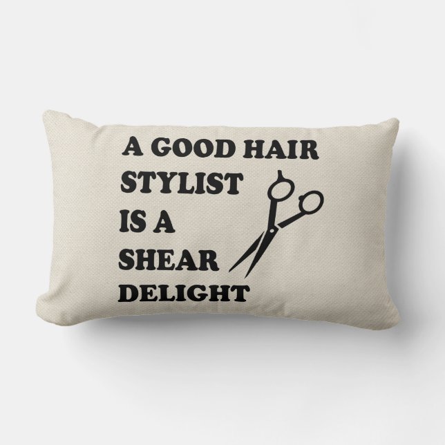 Friseursalon, Friseursalon, Friseur-Stylist Friseu Lendenkissen (Vorderseite)