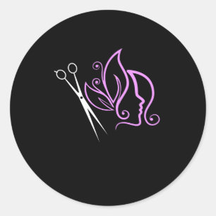 Friseursalon Friseursalon Friseursalon Friseursalo Runder Aufkleber