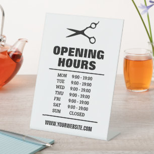 Friseursalon Friseursalon Friseursalon Öffnungszei Sockelschild