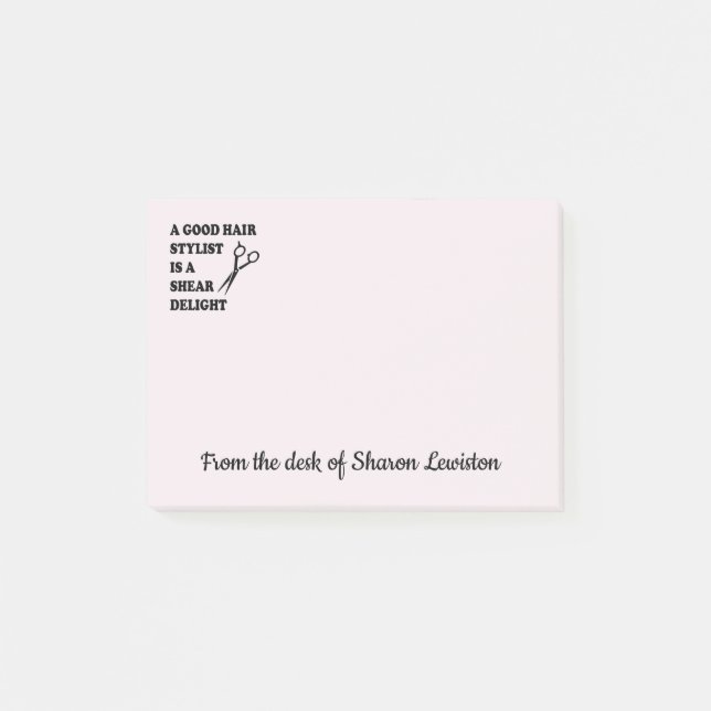 Friseursalon, Friseursalon, Friseursalon Post-it Klebezettel (Vorderseite)