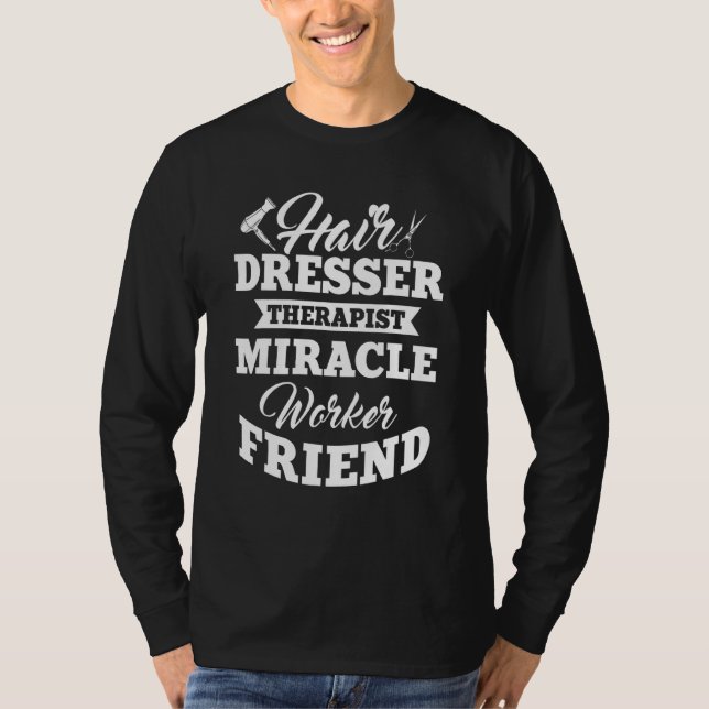 Friseursalon Frisör Frisör Friseurin T-Shirt (Vorderseite)