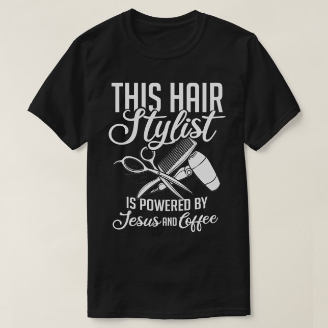 Friseursalon Frisör Frisör Frisör-Treppe T-Shirt (Design vorne)