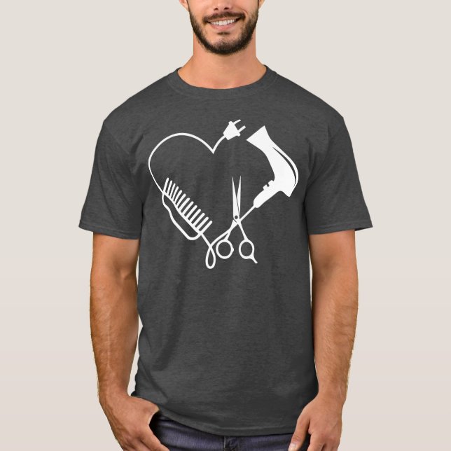 Friseursalon Frisör Frisör T-Shirt (Vorderseite)