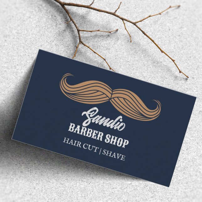 Friseursalon für Vintage Schnurbart Visitenkarte (Von Creator hochgeladen)
