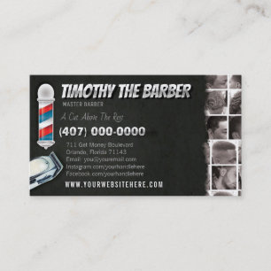 Friseursalon-Geschäft Karte-Friseur Pfosten, Visitenkarte