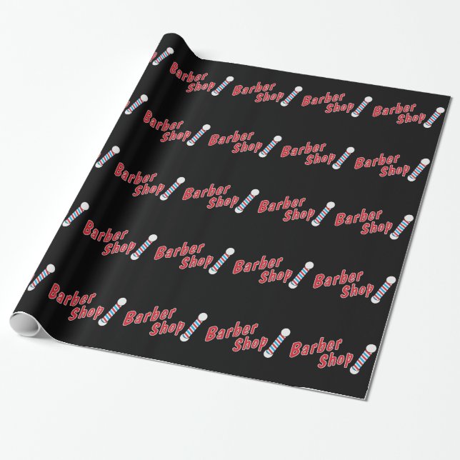 Friseursalon Geschenkpapier (Ungerollt)