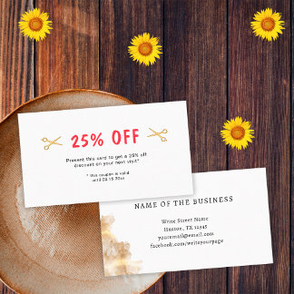 Friseursalon Goldschere Rabattkarte