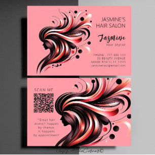 Friseursalon Hair Stylist Business Card Visitenkarte