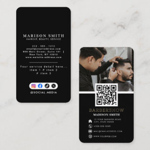 Friseursalon Hairstylist Professioneller Barbier Visitenkarte