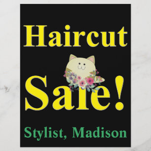 Friseursalon Herrenfrisur Verkauf Plakate Werbefly Flyer