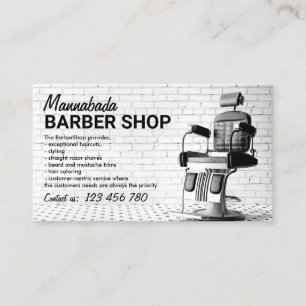 Friseursalon individuell schwarz weiß und Foto Visitenkarte