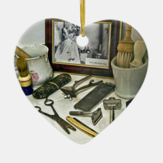 Friseursalon Keramik Ornament