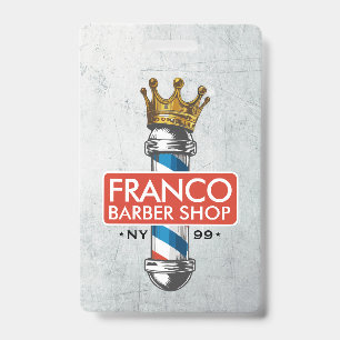Friseursalon King Crown Barber Pole Ausweis