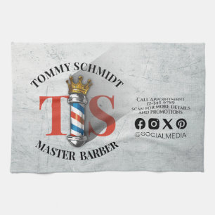 Friseursalon King Crown Barber Pole Geschirrtuch