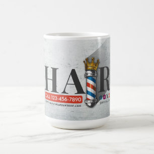 Friseursalon King Crown Barber Pole Kaffeetasse