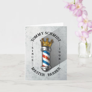 Friseursalon King Crown Barber Pole Karte
