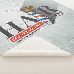 Friseursalon King Crown Friseurstange Haarsalon Sherpadecke