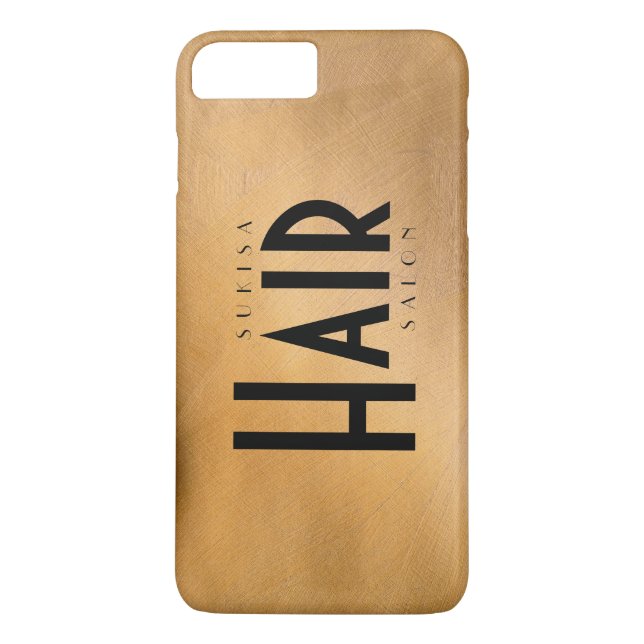 Friseursalon Kupfer-Metallic Case-Mate iPhone Hülle (Rückseite)