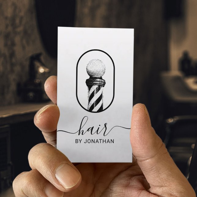 Friseursalon Minimalistisch Hair Stylist Visitenkarte (Von Creator hochgeladen)