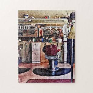 Friseursalon mit Mantel-Gestell