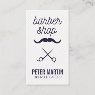 Friseursalon   Mustache   Sa und Haarschnitt Visitenkarte