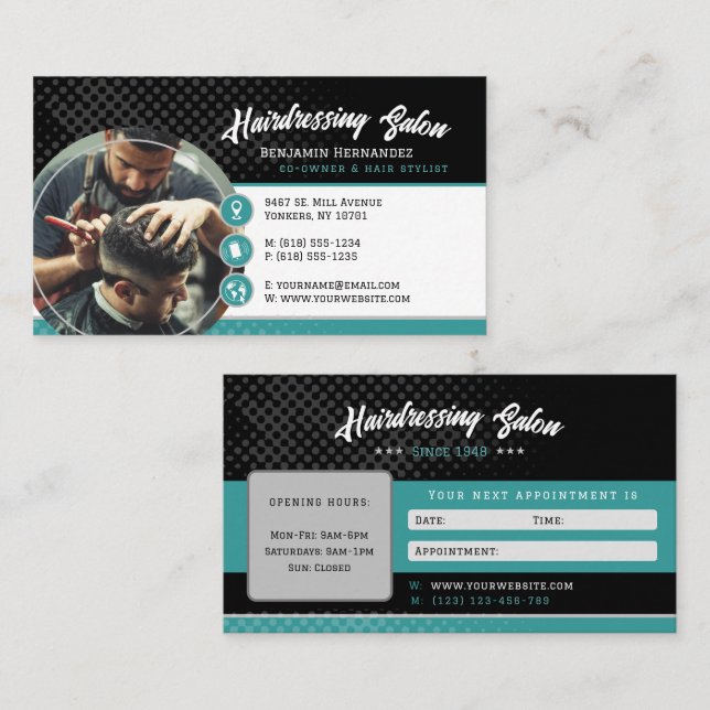 Friseursalon | Perfekt Visitenkarte (Vorne/Hinten)