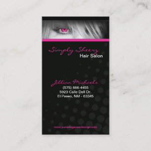 Friseursalon Pink Beauty Shop Boutiq Geschäftskart Visitenkarte