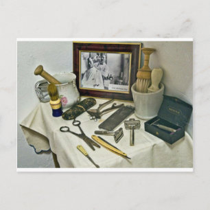 Friseursalon Postkarte