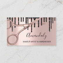 Friseursalon Rose Scheren Tropfen QR