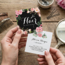 Friseursalon Schere Blumenrapping