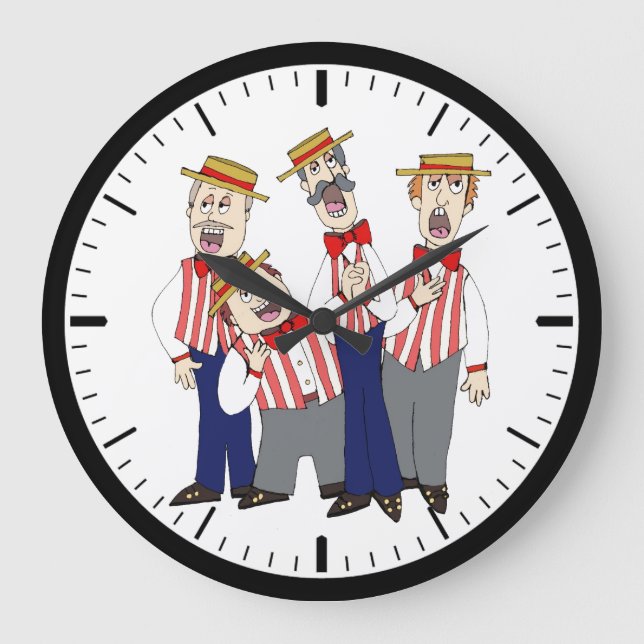 Friseursalon-Uhr Große Wanduhr (Vorderseite)