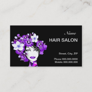 Friseursalon-Visitenkarte Terminkarte