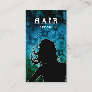 Friseursalon-Visitenkarte-Türkisblau Visitenkarte