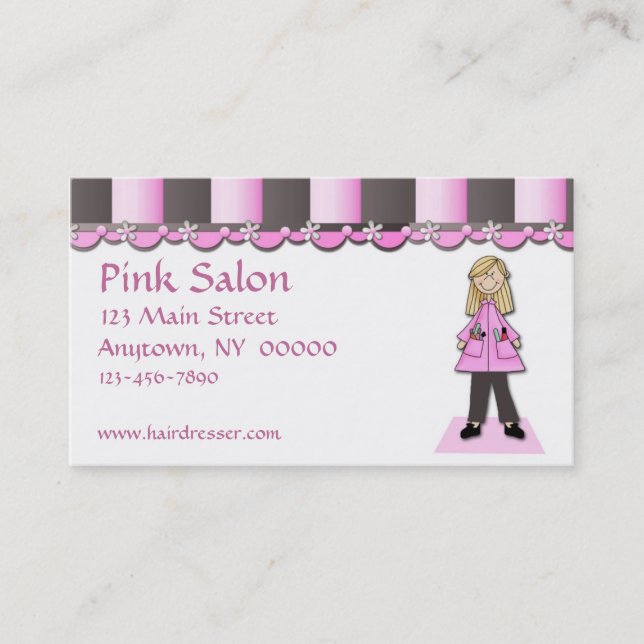 Friseursalon-Visitenkarte Visitenkarte (Vorderseite)