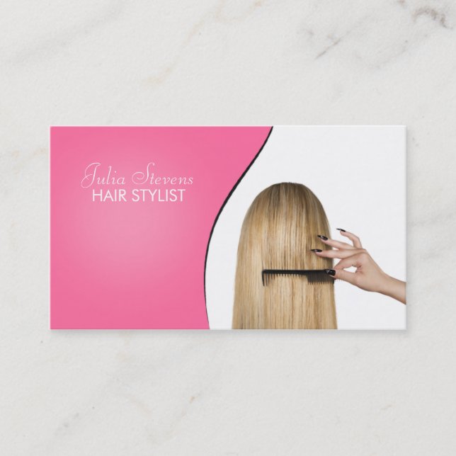 Friseursalon-Visitenkarte Visitenkarte (Vorderseite)