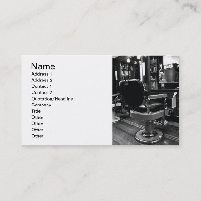 Friseursalon-Visitenkarte Visitenkarte (Vorderseite)