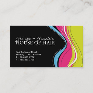 Friseursalon-Visitenkarten Terminkarte