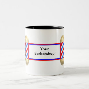 Friseursalonrolle Zweifarbige Tasse
