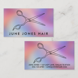Friseurschere Chic Zeichnung Barbier INDIVIDUELL Visitenkarte