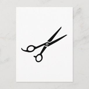 Friseurschere Postkarte