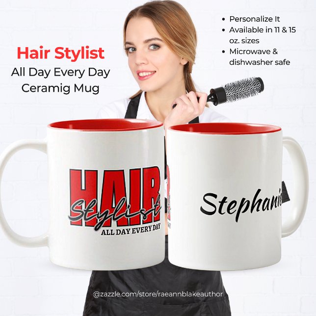 Friseurstylist - Jeden Tag Keramik Tasse (Von Creator hochgeladen)