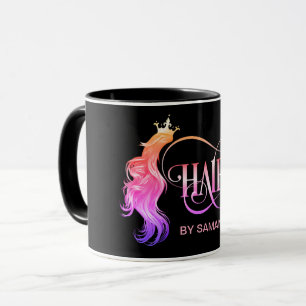 Friseurstylist, moderne Goldtypografie Tasse