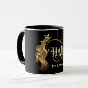 Friseurstylistin, moderne Goldtypografie Tasse